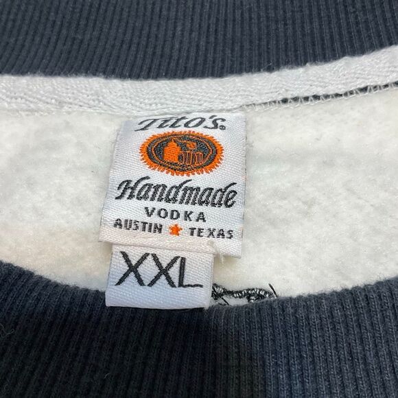 Tito’s Vodka Ugly Sweatshirt! Rare! Size XXL. White with orange quilt lime xmas - Picture 10 of 16